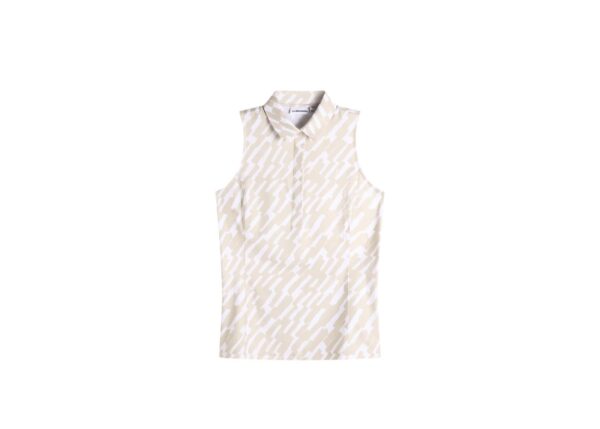 Dena Print Sleeveless Polo