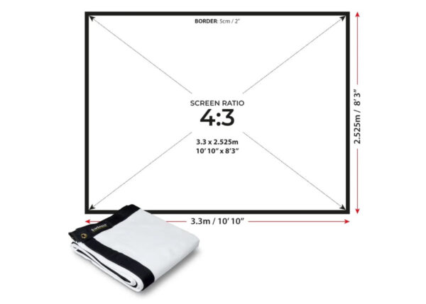 SimSpace Elite Impact Screen 3.3x2.5m