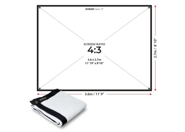 SimSpace Elite Impact Screen 3.6x2.7m